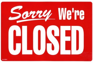 Closed Sign Closed Sign