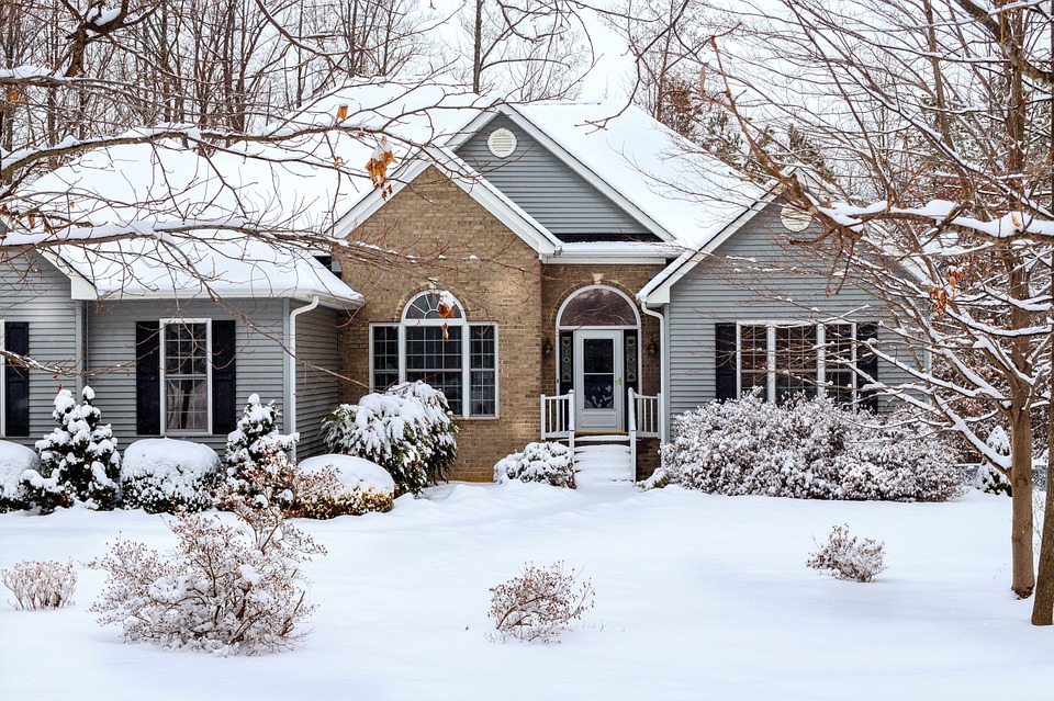 Snow-Covered Home