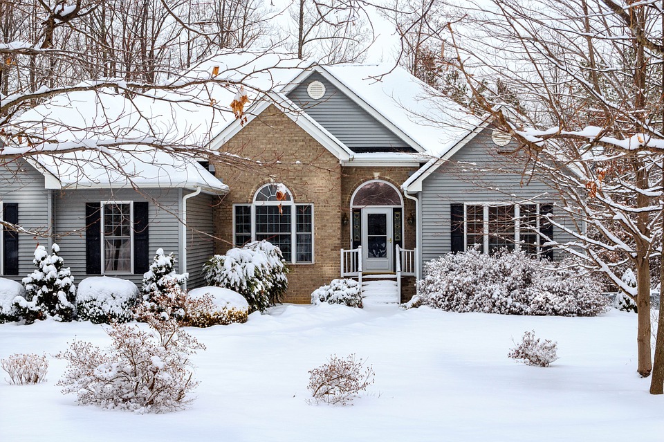 Snow-Covered Home Snow-Covered Home