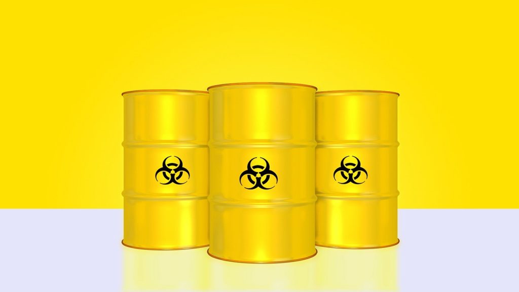 Hazardous barrels Hazardous waste